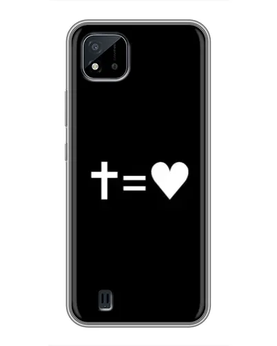 Чехол для Realme C11 (2021) / C20 с картинкой «Крест и Сердце»