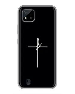 Чехол для Realme C11 (2021) / C20 с картинкой «Тонкий крест» Чехол для Realme C11 (2021) / C20 с картинкой «Тонкий крест»