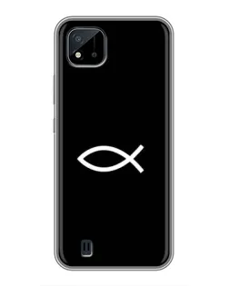 Чехол для Realme C11 (2021) / C20 с картинкой «Символ рыбы Jesus» Чехол для Realme C11 (2021) / C20 с картинкой «Символ рыбы Jesus»