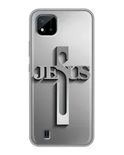 Чехол для Realme C11 (2021) / C20 с картинкой «Металлический крест Jesus» Чехол для Realme C11 (2021) / C20 с картинкой «Металлический крест Jesus»