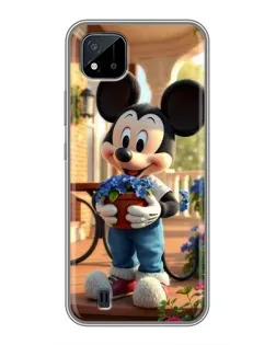Чехол для Realme C11 (2021) / C20 с картинкой «Микки садовод»