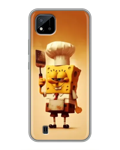 Чехол для Realme C11 (2021) / C20 с картинкой «Губка Боб повар»