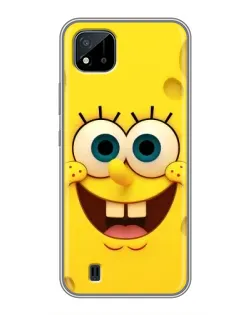 Чехол для Realme C11 (2021) / C20 с картинкой «Губка Боб улыбка»