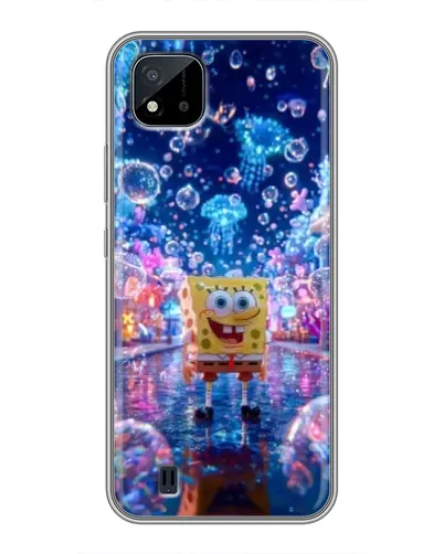 Чехол для Realme C11 (2021) / C20 с картинкой «Неоновый океан»