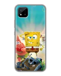 Чехол для Realme C11 (2021) / C20 с картинкой «Спанч Боб победитель»