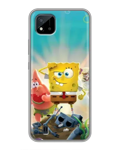 Чехол для Realme C11 (2021) / C20 с картинкой «Спанч Боб победитель»