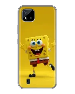 Чехол для Realme C11 (2021) / C20 с картинкой «Позитивный Губка Боб»