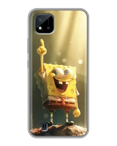 Чехол для Realme C11 (2021) / C20 с картинкой «Сияющий Спанч Боб»
