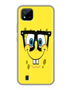 Чехол для Realme C11 (2021) / C20 с картинкой «Минималистичный Спанч Боб» Чехол для Realme C11 (2021) / C20 с картинкой «Минималистичный Спанч Боб»