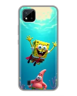 Чехол для Realme C11 (2021) / C20 с картинкой «Спанч Боб под водой» Чехол для Realme C11 (2021) / C20 с картинкой «Спанч Боб под водой»