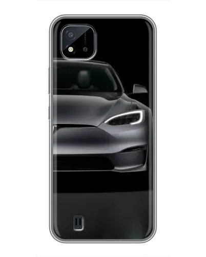 Чехол для Realme C11 (2021) / C20 с картинкой «Tesla Model S Look»