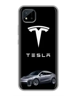Чехол для Realme C11 (2021) / C20 с картинкой «Tesla Model Y» Чехол для Realme C11 (2021) / C20 с картинкой «Tesla Model Y»