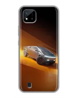 Чехол для Realme C11 (2021) / C20 с картинкой «Cybertruck в пустыне» Чехол для Realme C11 (2021) / C20 с картинкой «Cybertruck в пустыне»