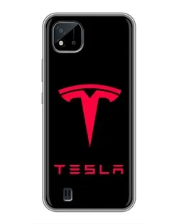 Чехол для Realme C11 (2021) / C20 с картинкой «Tesla Red Logo» Чехол для Realme C11 (2021) / C20 с картинкой «Tesla Red Logo»