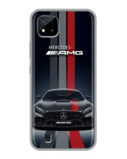 Чохол для Realme C11 (2021) / C20 з картинкою «Mercedes — білий карбон» Чохол для Realme C11 (2021) / C20 з картинкою «Mercedes — білий карбон»