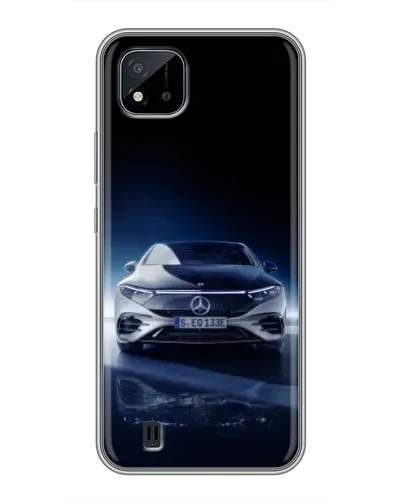 Чехол для Realme C11 (2021) / C20 с картинкой «Ночной Mercedes EQ»