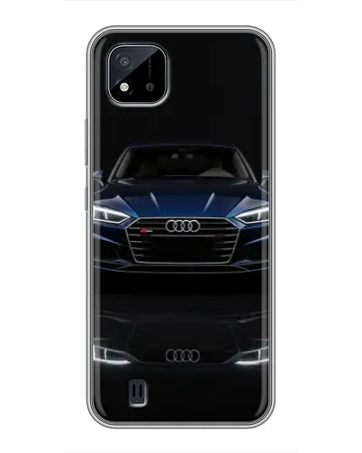 Чехол для Realme C11 (2021) / C20 с картинкой «Audi — ночное отражение» Чехол для Realme C11 (2021) / C20 с картинкой «Audi — ночное отражение»