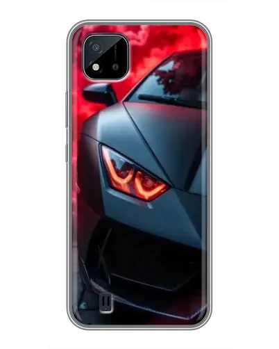 Чехол для Realme C11 (2021) / C20 с картинкой «Lamborghini красное сияние»