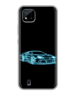 Чохол для Realme C11 (2021) / C20 з картинкою «Неоновий контур Lamborghini» Чохол для Realme C11 (2021) / C20 з картинкою «Неоновий контур Lamborghini»