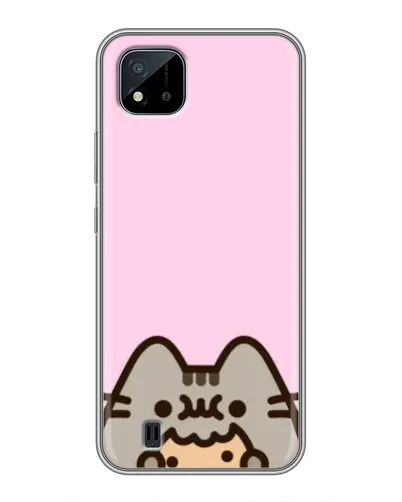 Чехол для Realme C11 (2021) / C20 с картинкой «Pusheen и печенье»