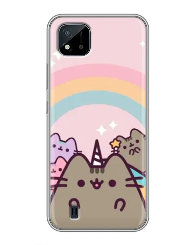 Чехол для Realme C11 (2021) / C20 с картинкой «Единорог Pusheen»