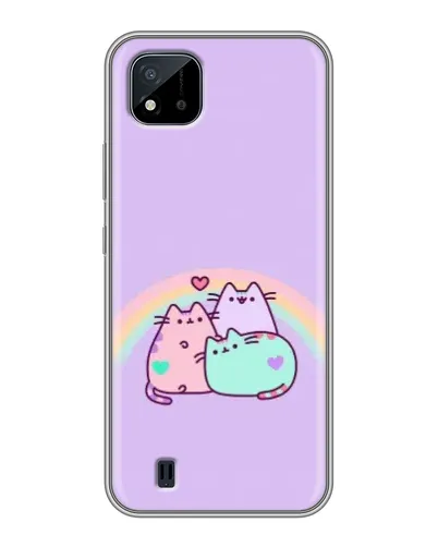 Чехол для Realme C11 (2021) / C20 с картинкой «Радужные Пушины»