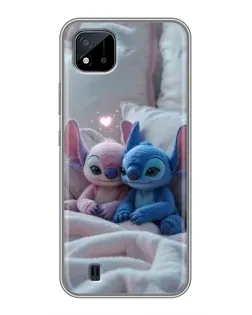 Чохол для Realme C11 (2021) / C20 з картинкою «Плюшеві Стіч Ангел»