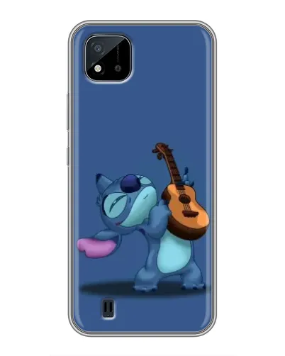 Чехол для Realme C11 (2021) / C20 с картинкой «Стич с укулеле»