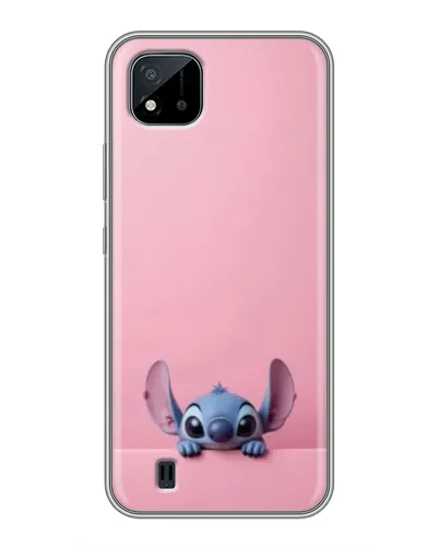 Чехол для Realme C11 (2021) / C20 с картинкой «Stitch выглядывает»