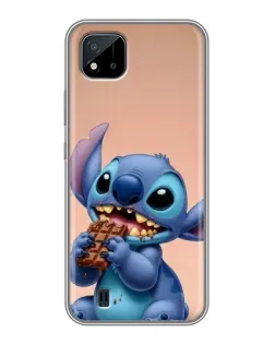 Чохол для Realme C11 (2021) / C20 з картинкою «Стіч їсть шоколад»