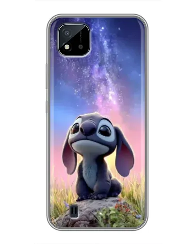 Чехол для Realme C11 (2021) / C20 с картинкой «Стич на рассвете»