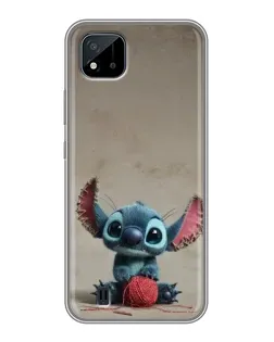 Чохол для Realme C11 (2021) / C20 з картинкою «Стіч на чоричневому фоні»