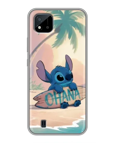 Чехол для Realme C11 (2021) / C20 с картинкой «Стич на серфе»