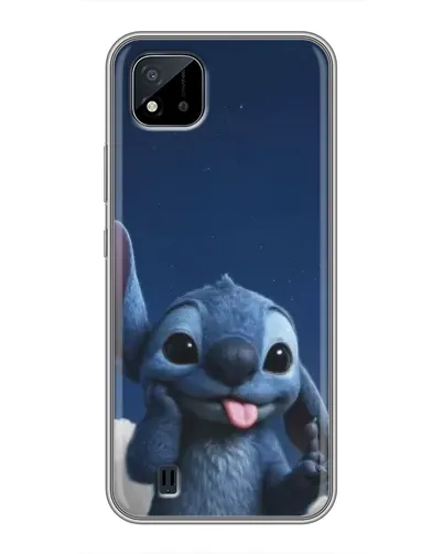 Чехол для Realme C11 (2021) / C20 с картинкой «Стич в облаках»