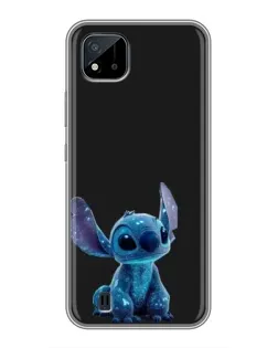 Чохол для Realme C11 (2021) / C20 з картинкою «Стіч на чорному»