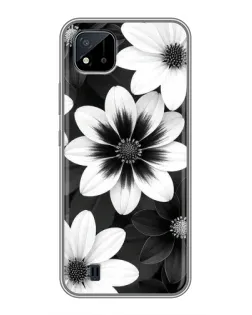 Чохол для Realme C11 (2021) / C20 з картинкою «Монохромні айстри»