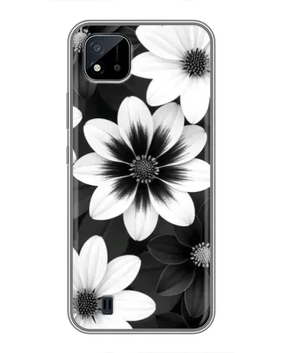 Чохол для Realme C11 (2021) / C20 з картинкою «Монохромні айстри»