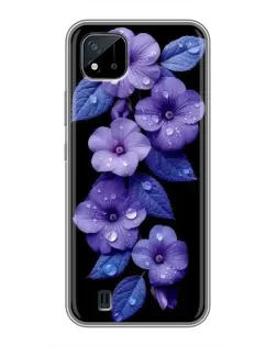 Чохол для Realme C11 (2021) / C20 з картинкою «Фіолетові квіти з росою» Чохол для Realme C11 (2021) / C20 з картинкою «Фіолетові квіти з росою»