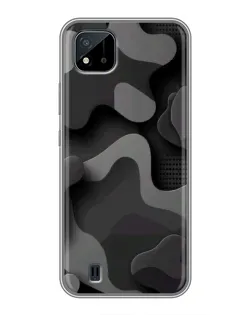 Чохол для Realme C11 (2021) / C20 з картинкою «Темний абстрактний камуфляж»