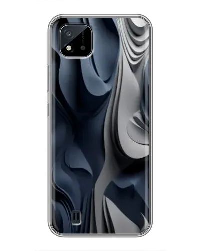 Чехол для Realme C11 (2021) / C20 с картинкой «Объемные синие складки» Чехол для Realme C11 (2021) / C20 с картинкой «Объемные синие складки»