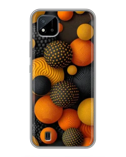 Чехол для Realme C11 (2021) / C20 с картинкой «Объемные оранжевые сферы» Чехол для Realme C11 (2021) / C20 с картинкой «Объемные оранжевые сферы»