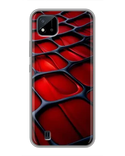 Чехол для Realme C11 (2021) / C20 с картинкой «Красная глянцевая сетка» Чехол для Realme C11 (2021) / C20 с картинкой «Красная глянцевая сетка»