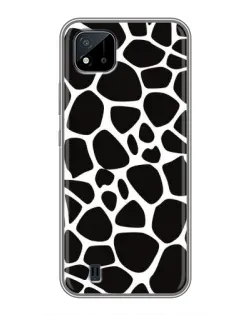 Чехол для Realme C11 (2021) / C20 с картинкой «Черно-белый жираф»