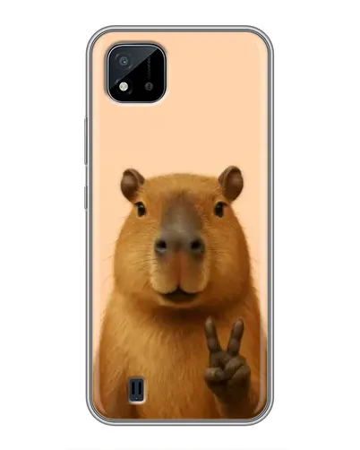 Чехол для Realme C11 (2021) / C20 с картинкой «Капибара виктория»