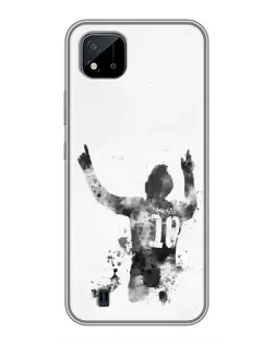 Чохол для Realme C11 (2021) / C20 з картинкою «Чорно-білий силует Мессі» Чохол для Realme C11 (2021) / C20 з картинкою «Чорно-білий силует Мессі»