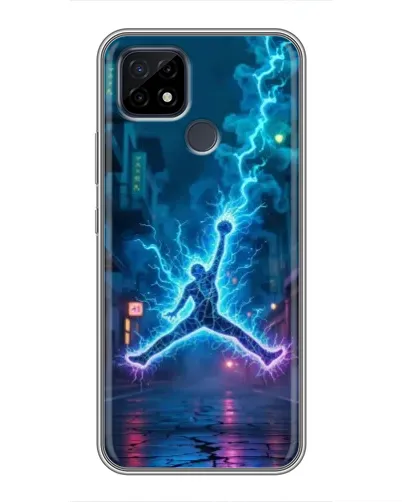 Чохол для Realme C21 з картинкою «Jordan Gold Jumpman»