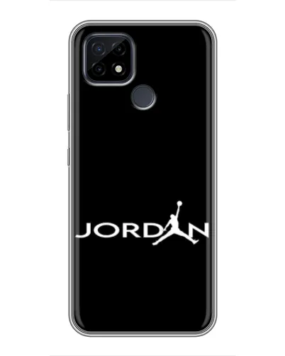 Чохол для Realme C21 з картинкою «Jordan White Logo»