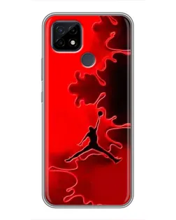 Чохол для Realme C21 з картинкою «Jordan Red Smoke» Чохол для Realme C21 з картинкою «Jordan Red Smoke»