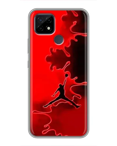 Чохол для Realme C21 з картинкою «Jordan Red Smoke»