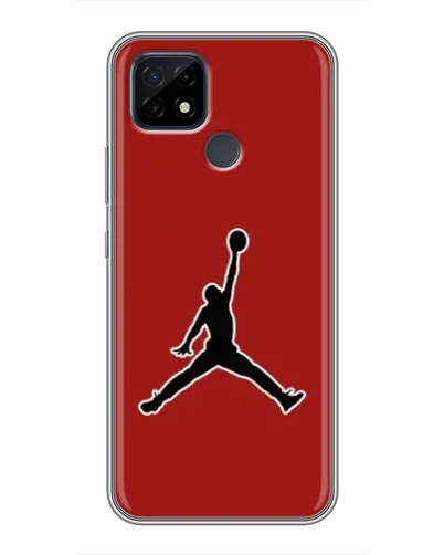Чохол для Realme C21 з картинкою «Jordan Red Back»